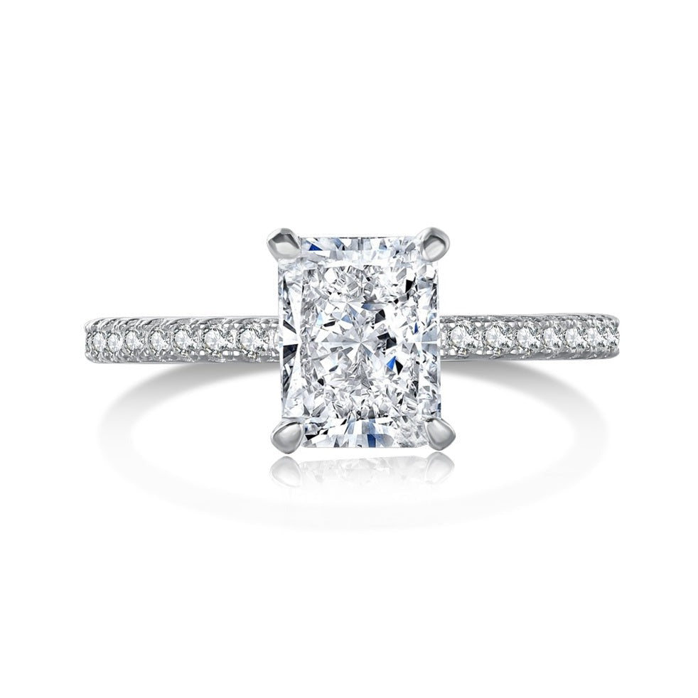 Mini Alaia Radiant Cut Diamond Engagement Ring - Luxora London