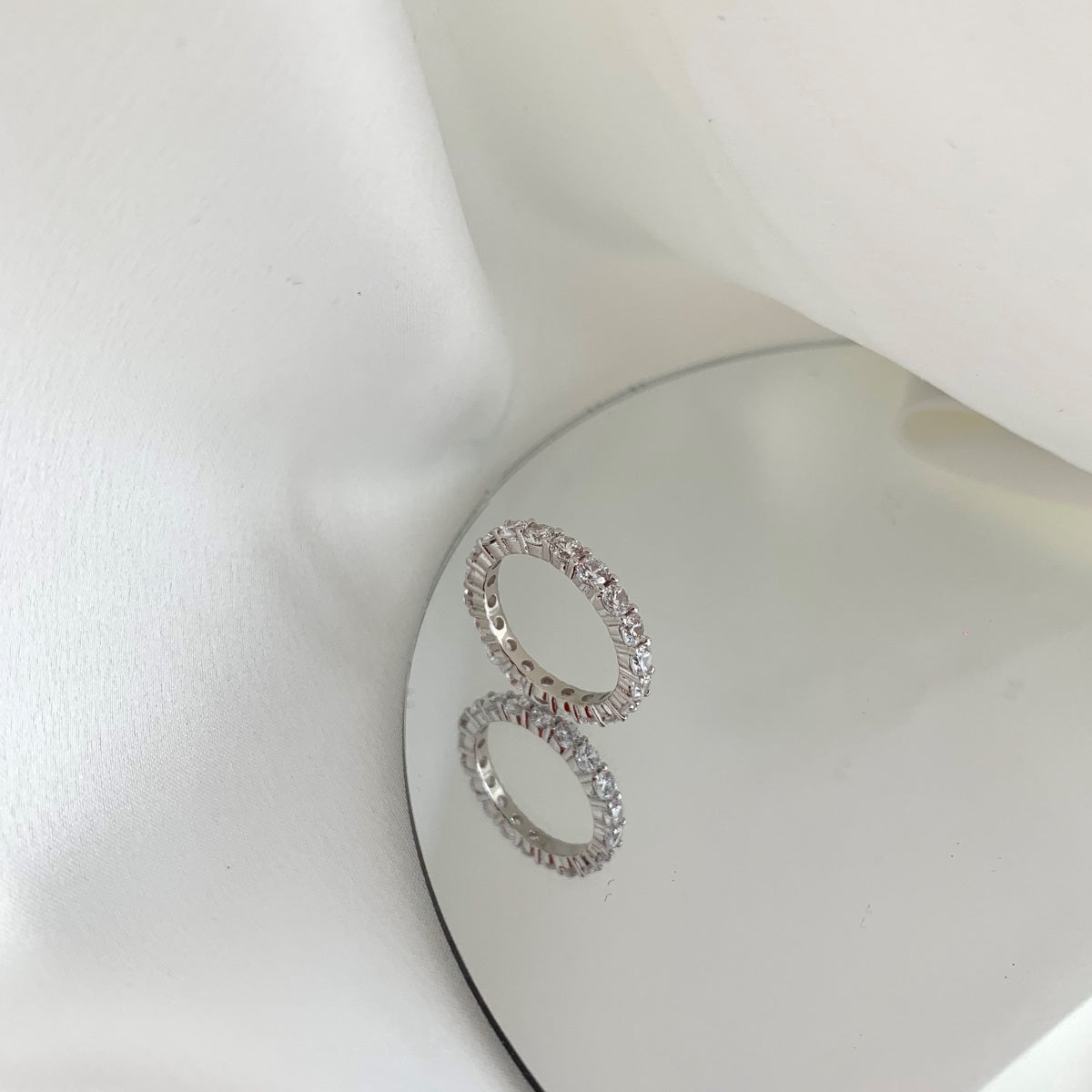 Nova Sterling Silver Eternity Band