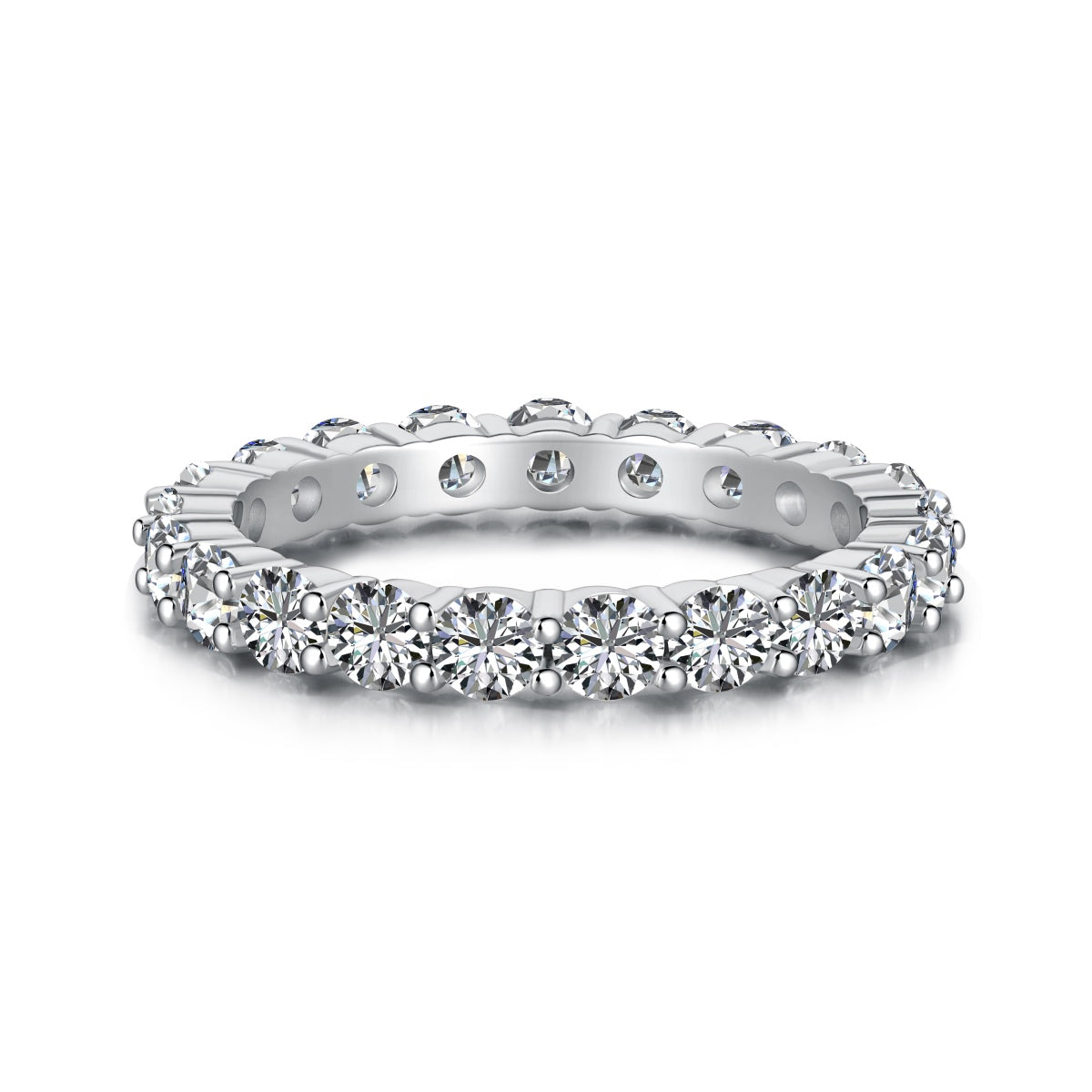 Nova Sterling Silver Eternity Band