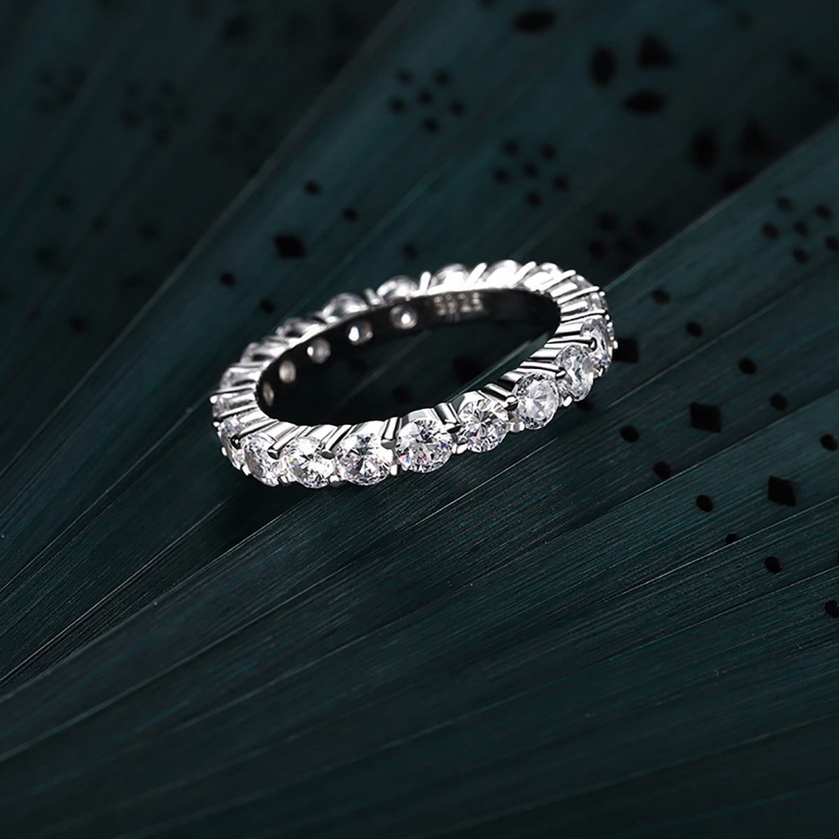 Nova Sterling Silver Eternity Band