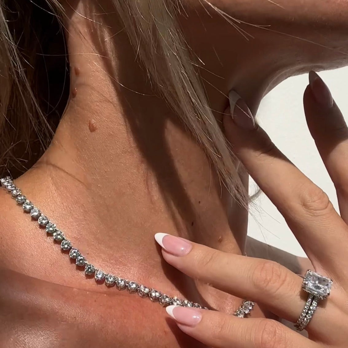 Ophelia Diamond Tennis Necklace - Luxora London