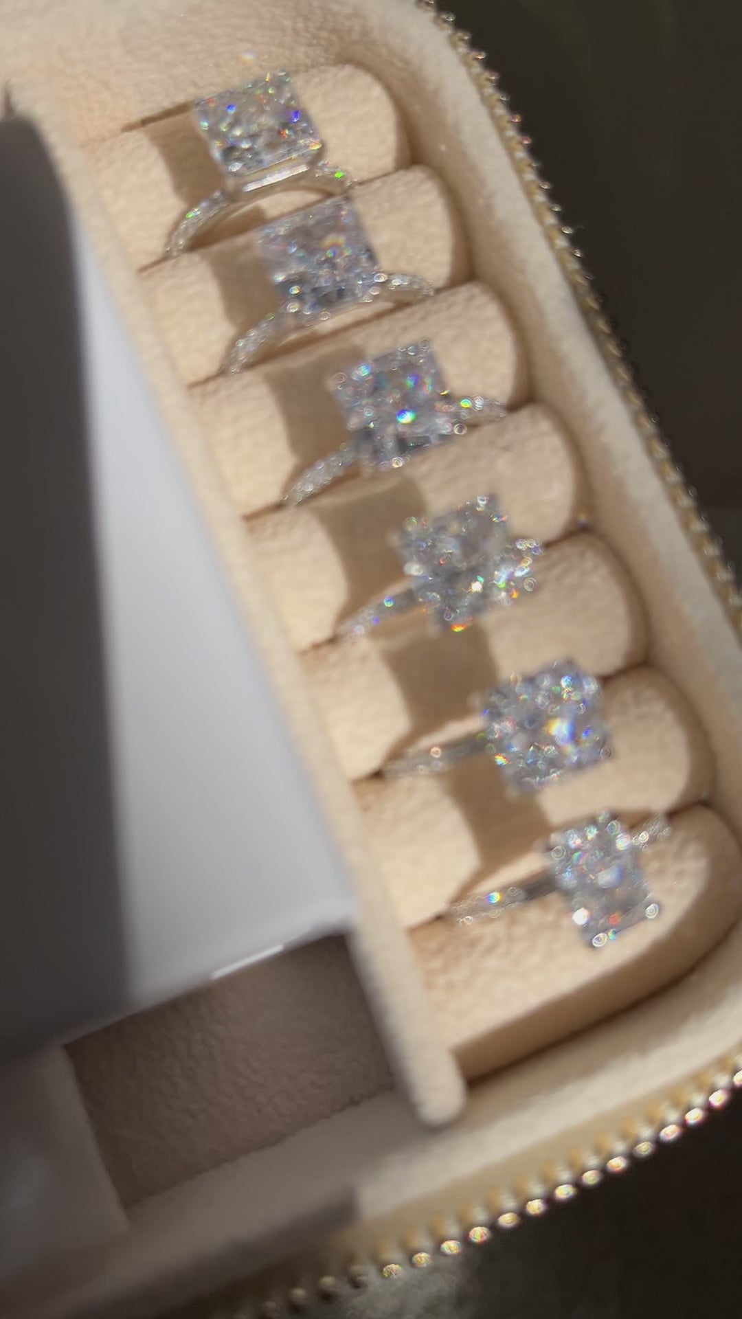Amora 3CT Radiant Square Cut S925 Sterling Silver Promise Ring | Affordable Engagement Ring with Hidden Halo & Pave Band | Hypoallergenic, Tarnish-Free 8A Cubic Zirconia | Stacking Jewelry for Weddings & Anniversaries | Buy in London, UK | Luxora London