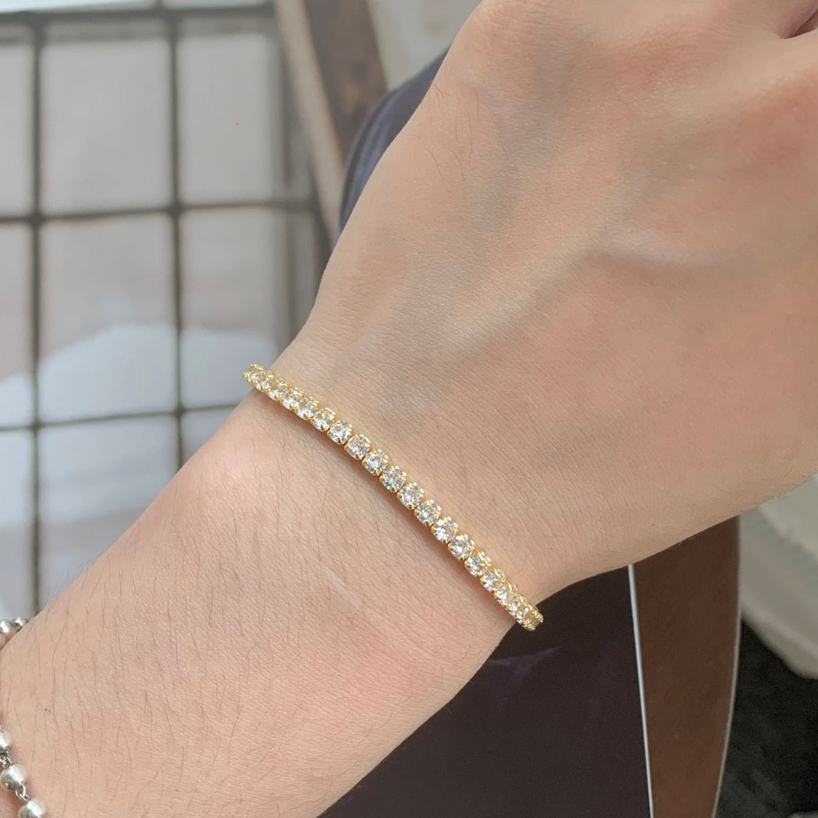 Gold Zahra Tennis Bracelet - Luxora London