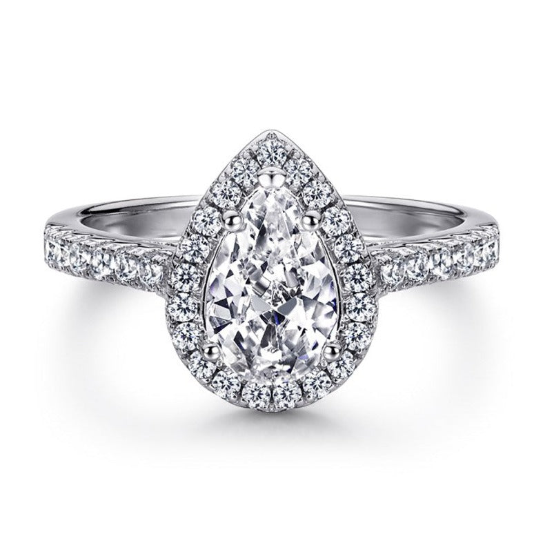 Liyana Pear Cut Diamond Engagement Ring - Luxora London