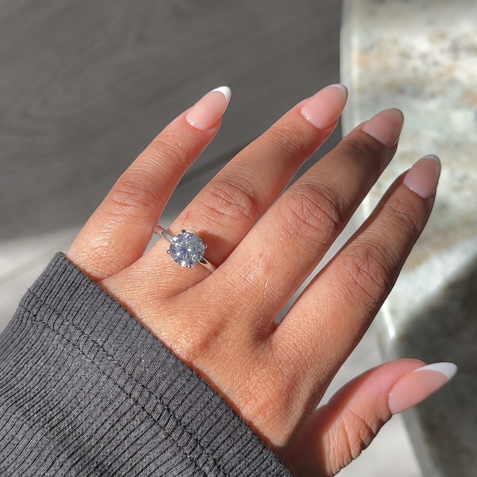 Aurora 2CT Round Cut Solitaire Ring