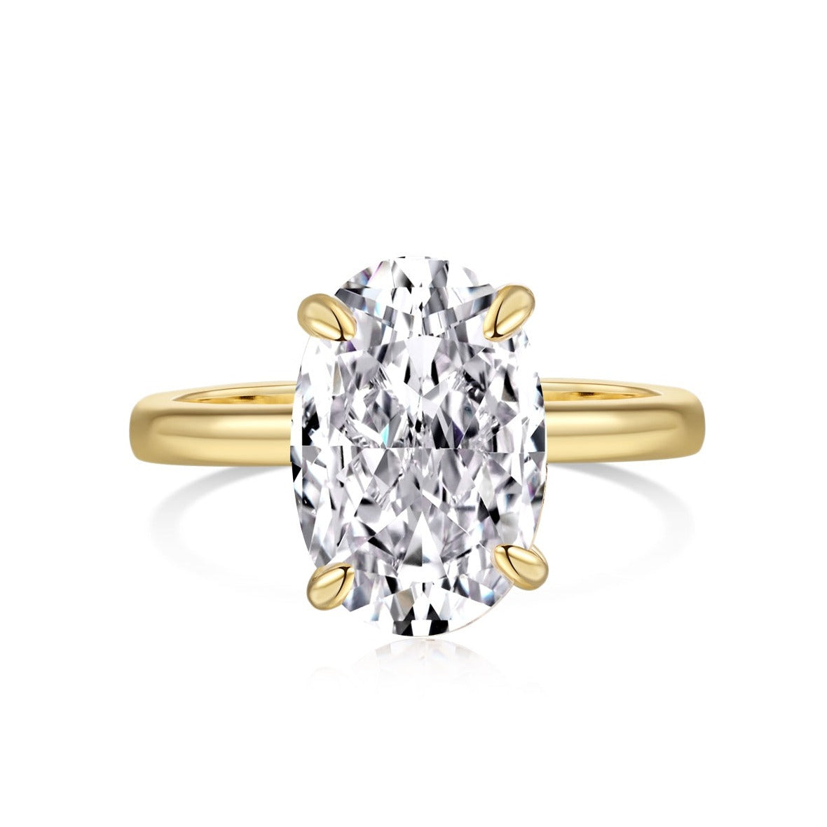 OCEANA SOLITAIRE OVAL CUT DIAMOND ENGAGEMENT RING - Luxora London