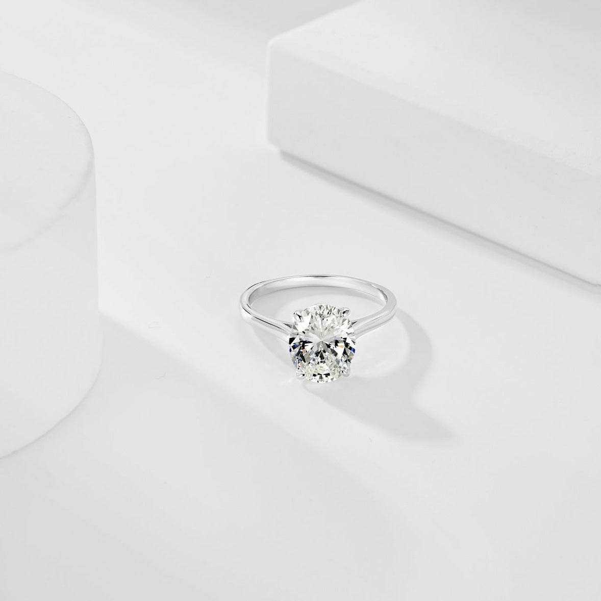 SERAPHINA OVAL CUT DIAMOND ENGAGEMENT RING - Luxora London