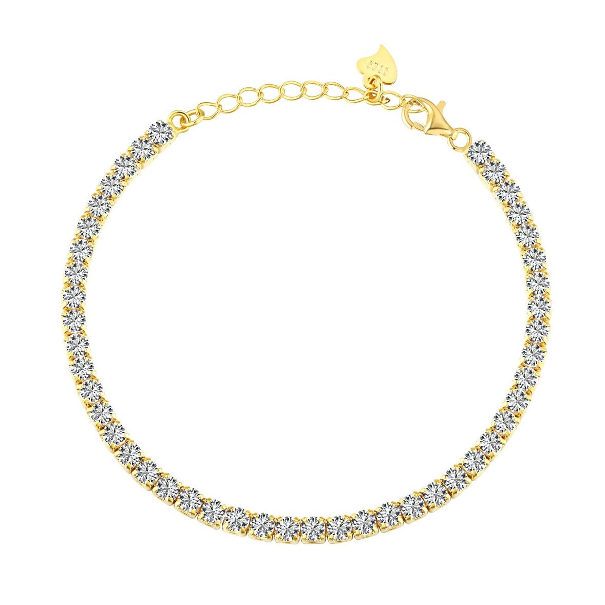 Gold Zahra Tennis Bracelet - Luxora London