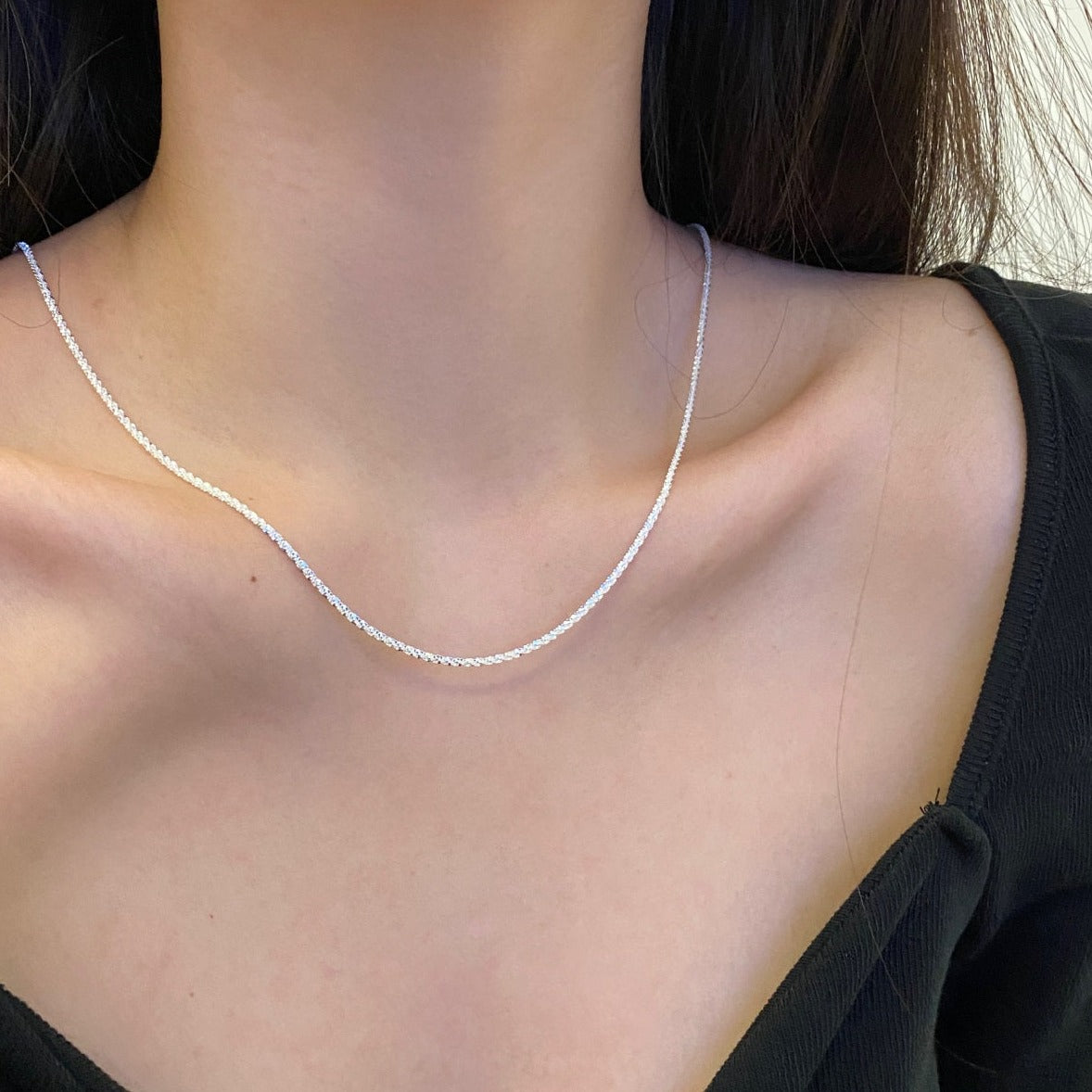 Raya Sterling Silver Necklace - Luxora London